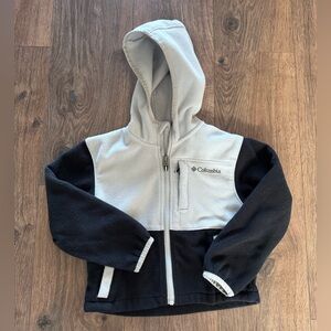 Kids Columbia Grey & Black Fleece Jacket XXS 4/5